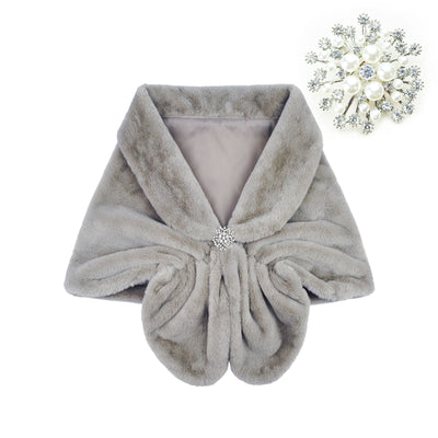 Chal de Pelaje Sintético Elegante para Mujer - Image 25