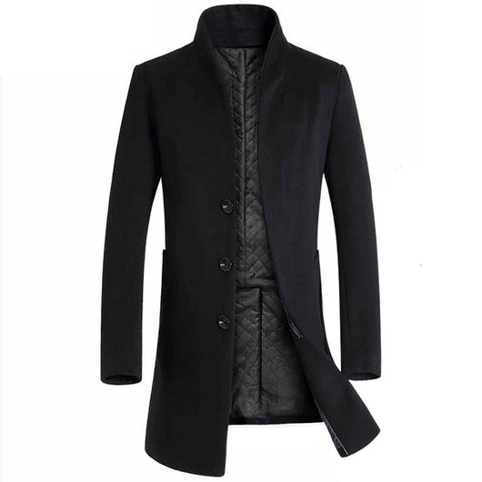 Abrigo Largo de Lana para Hombre - Elegancia y Calidez - Image 20