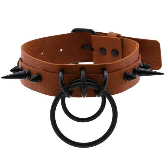 Collar Choker Punk con Remaches y Hebilla - Unisex Negro - Image 31