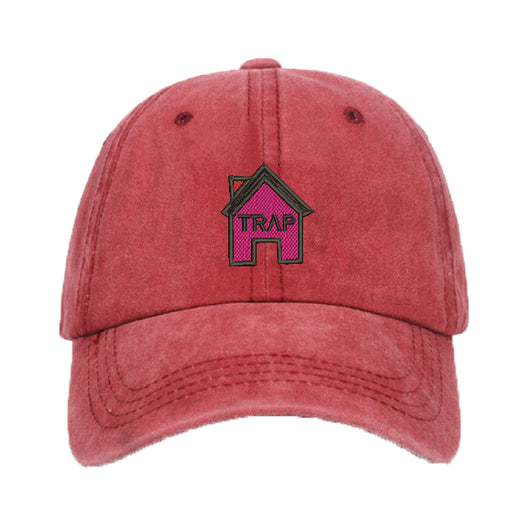 Gorra de Béisbol de Algodón Lavado con Bordado Trap House - Image 7
