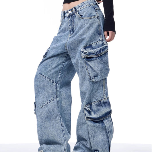 Pantalones de Trabajo Mujer Talle Ancho con Bolsillos Múltiples