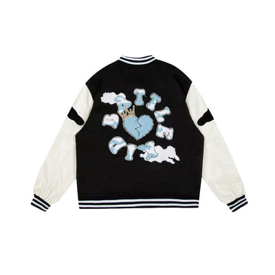 Chaqueta Hip Hop Urbana con Bordados Estilo Americano - Image 7