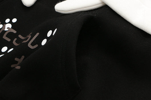 Sudadera Universitaria Gato Cartoon con Capucha y Forro de Terciopelo - Image 11