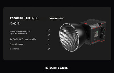 Luz de Relleno Bicolor RC60B con Control Remoto para Fotografía Profesional - Image 39