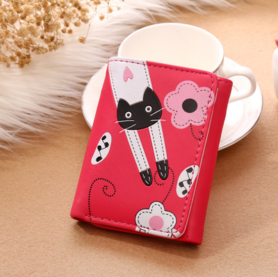Billetera Compacta con Diseño de Gato Kawaii para Mujer - Image 5