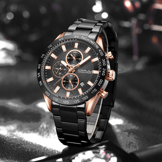 Reloj Deportivo Hombre Acero Inoxidable Resistente al Agua - Image 9