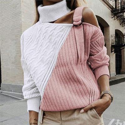 Suéter Mujer Invierno Estampado Leopardo con Costuras Decorativas - Image 9