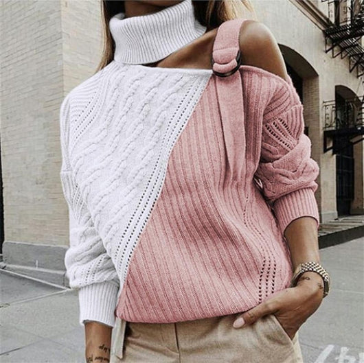 Suéter Mujer Invierno Estampado Leopardo con Costuras Decorativas - Image 9