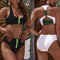 Bikini Tiras LOVE con Cierre y Color Sólido