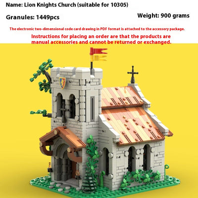 Set de Bloques de Construcción Iglesia - Modelo Arquitectónico Detallado - Image 3