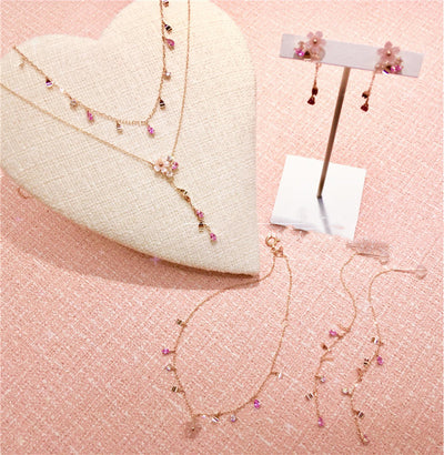 Collar Floral de Concha Rosa - Image 4