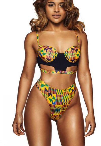 Bikini de Cintura Alta con Estampados Múltiples - Image 10