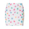 Falda Corta de Malla con Estampado Floral para Mujer