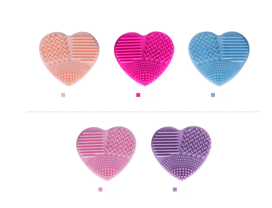 Esponja Exfoliante en Forma de Corazón - Silicona Suave para Limpieza Profunda