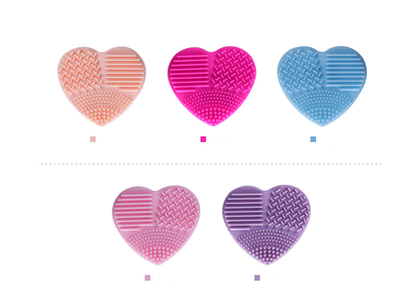 Esponja Exfoliante en Forma de Corazón - Silicona Suave para Limpieza Profunda