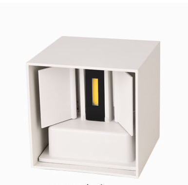Lámpara de Pared Exterior Aluminio Impermeable Ajustable - Diseño Cuadrado y Circular