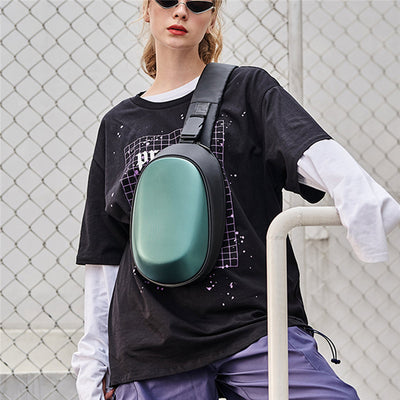 Bolsa Bandolera Unisex Cáscara Dura Redonda Versátil - Image 10