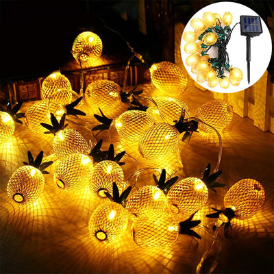 Guirnalda Solar de Piñas Decorativas en Hierro Forjado