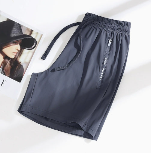 Pantalones Deportivos Hombre Tela Ice Silk Transpirable Ajuste Relajado - Image 7