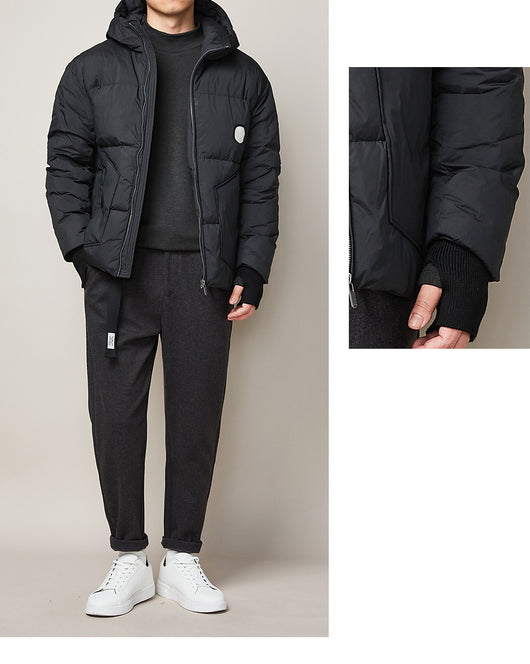 Parka Impermeable Ligera con Capucha para Hombre - Abrigo Térmico Invierno - Image 11
