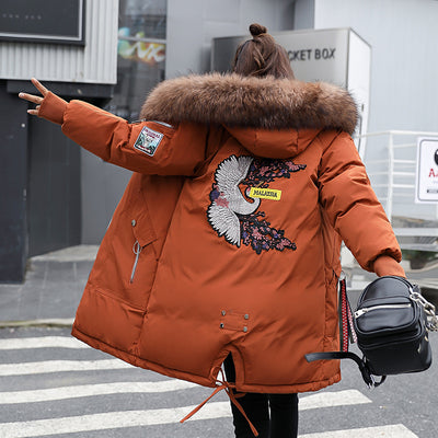 Chaqueta Acolchada de Plumón Largo para Mujer - Image 10