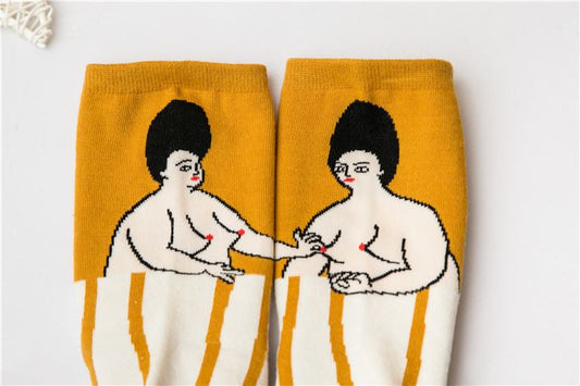 Calcetines Divertidos para Mujer con Diseños de Caricaturas - Cómodos para Casa y Verano - Image 2