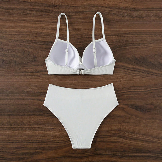 Traje de Baño Bikini Cintura Alta con Refuerzo de Acero para Mujer - Image 17
