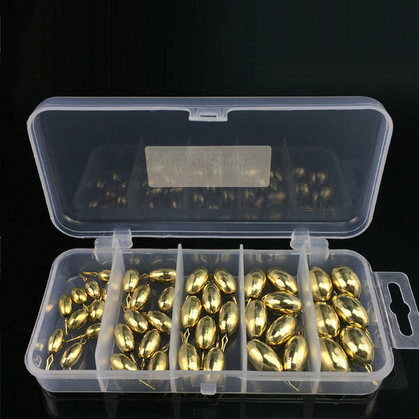 Set de Pesas de Pesca Invertidas en Cobre y Plomo