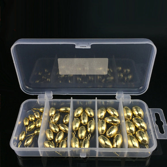 Set de Pesas de Pesca Invertidas en Cobre y Plomo