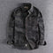 Camisa Overol Camuflado Lavado Americano Manga Larga