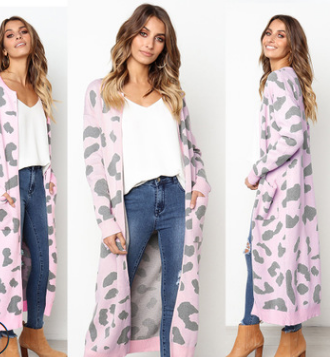 Cardigan de Leopardo para Otoño e Invierno - Suéter Tejido Elegante para Mujer - Image 12