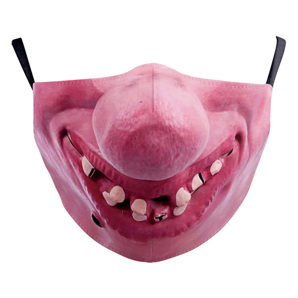 Mascarilla Doble Capa con Diseño Halloween Divertido