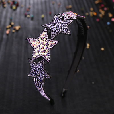 Diadema Estrella Coreana con Detalle Czech Drill - Image 4