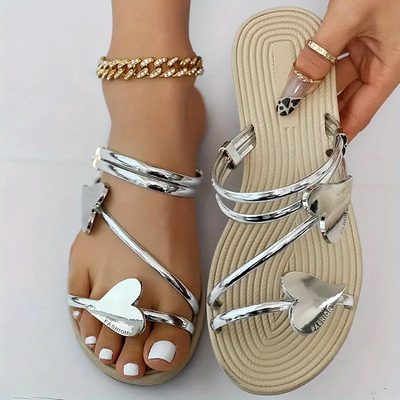 Pantuflas Corazón Verano Planas Playa Amor para Mujer - Image 9