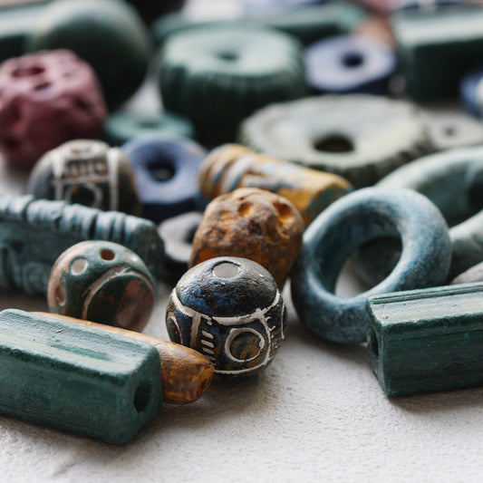 Cuentas de Cerámica Artesanales Multicolor para Joyería DIY - Image 2