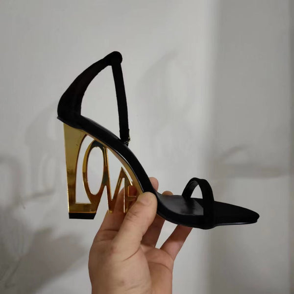 Sandalias de Tacón Alto Estilo Europeo y Americano