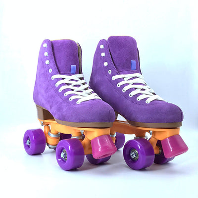 Patines Artísticos Morados de Gamuza para Niños y Adultos - Image 11