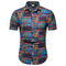 Camisa Estampada Casual de Verano para Hombre - Talla Grande
