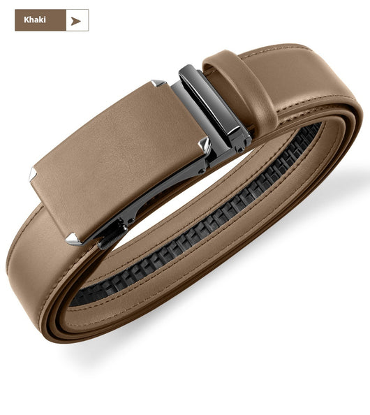 Cinturón de Cuero Genuino para Hombre con Hebilla Automática de Aleación - Image 19