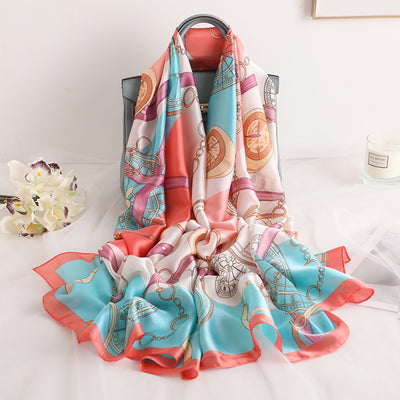 Pañuelo de Seda Versátil para Primavera, Otoño e Invierno - Image 7