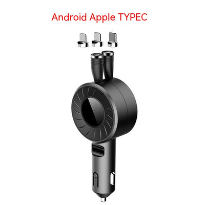 Cargador Telescópico para Auto 5A Multifuncional con Cable de Datos - Image 4