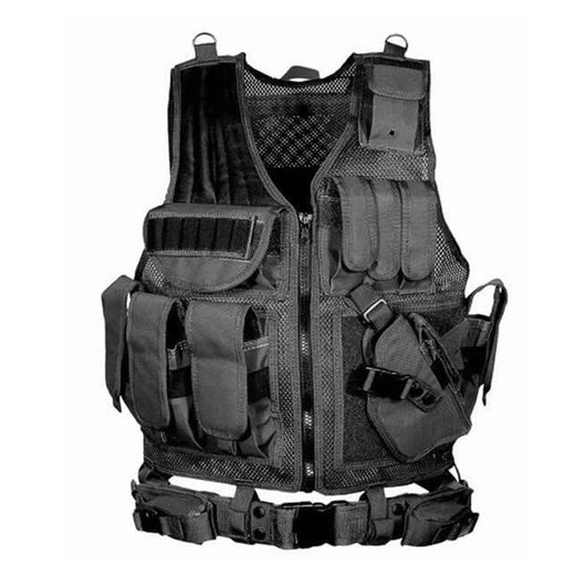 Chaleco Táctico Militar MOLLE con Placa de Protección para Airsoft y Operaciones - Image 2