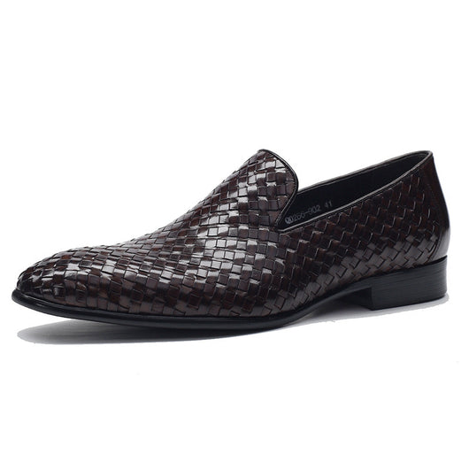Zapatos de Cuero Tejido para Hombre - Calzado Empresarial Premium - Image 2