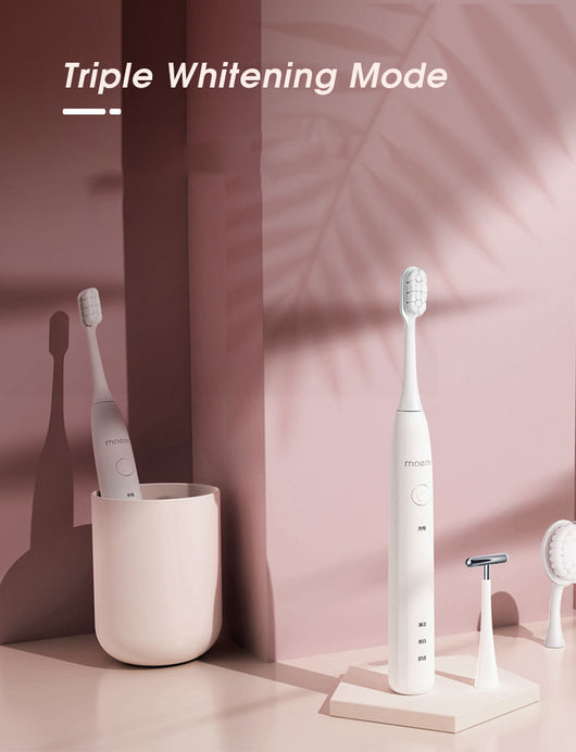 Cepillo de Dientes Eléctrico Ultrasónico Moemi con Cerdas Suaves para Adultos - Image 7