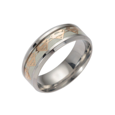 Anillo Luminoso Batman en Acero Inoxidable - Brilla en la Oscuridad - Image 6