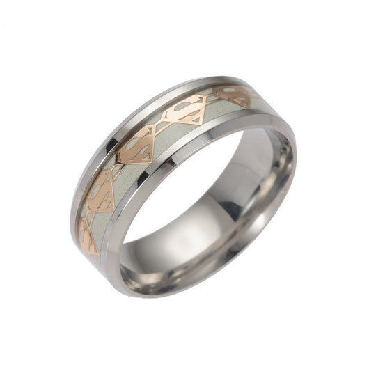 Anillo Luminoso Batman en Acero Inoxidable - Brilla en la Oscuridad - Image 6