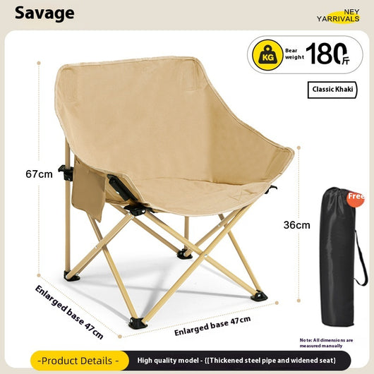 Silla de Camping Plegable con Respaldo Ergonómico - Image 6