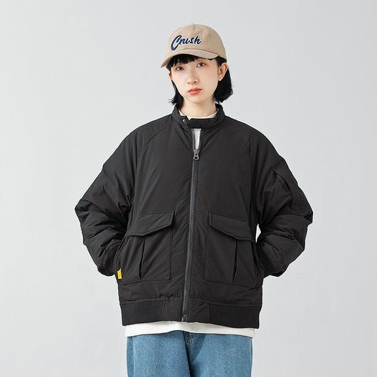 Chaqueta de Trabajo tipo Aviador con Plumón y Cuello de Pie - Image 2