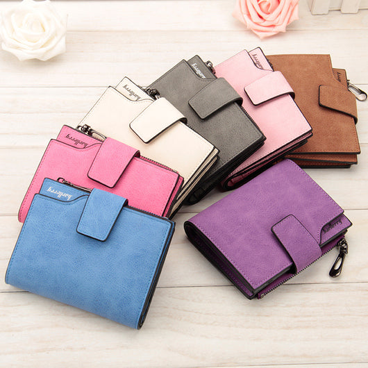 Billetera Vertical de Cuero Nobuck para Mujer - Multicolor con Múltiples Compartimentos - Image 2