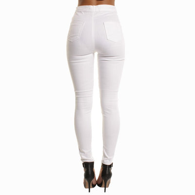 Pantalones Vaqueros Rotos a la Rodilla con Stretch - Image 7